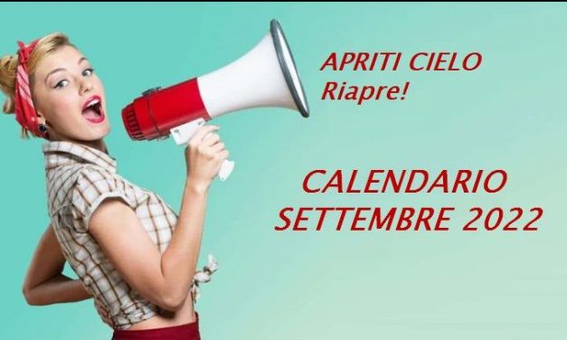 CALENDARIO SETTEMBRE 2022